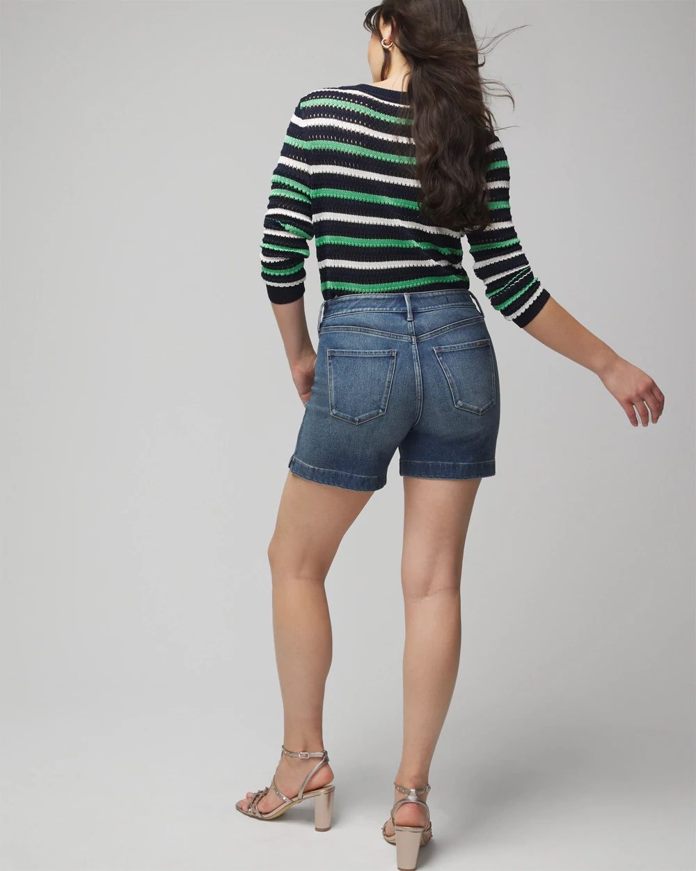 Curvy high waisted shorts best sale